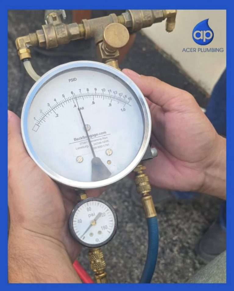 Acer Plumbing backflow installation