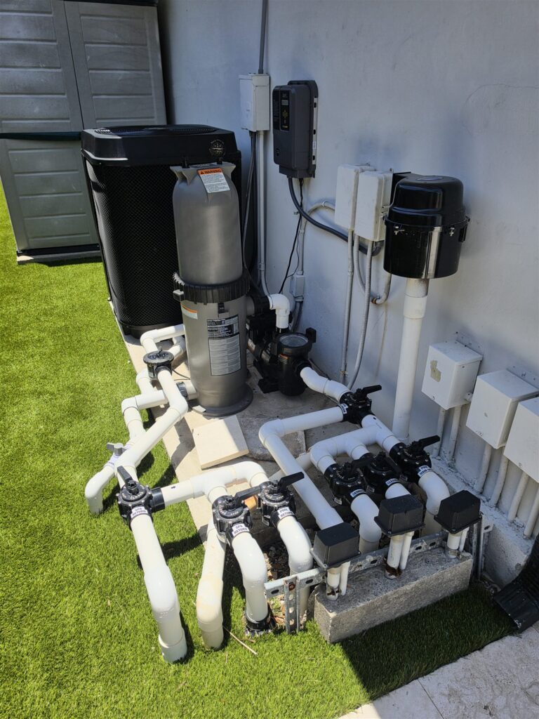 Acer Plumbing pool plumbing job in South Florida